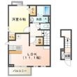 Ys.Villa赤坂の間取図