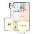 ヴィラモンターニュＢの間取図
