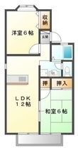 トゥ・ビエンテ Bの間取図