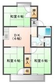 セジュール千代田Aの間取図
