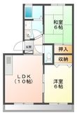 クレセントKの間取図
