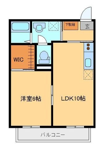 拡大写真:伊勢崎市除ケ町 1階103の間取り