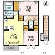 伊勢崎市美茂呂町の間取図