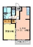 徳島市安宅の間取図