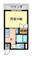 徳島市明神町６丁目の間取図