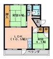 徳島市南庄町１丁目の間取図