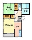 徳島市中島田町４丁目の間取図