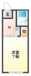 ハイユニK1の間取図