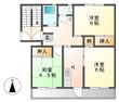 射場コーポD棟の間取図