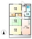 サウスヒルズAの間取図