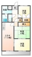 ESPOIR壱番館の間取図