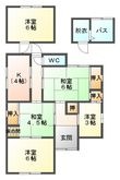柳山津興借家の間取図