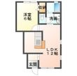 ヴェルデュール Bの間取図