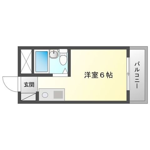 拡大写真:ヴィラ守口 3階324の間取り