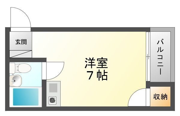 拡大写真:パーソナル20番館 3階305の間取り