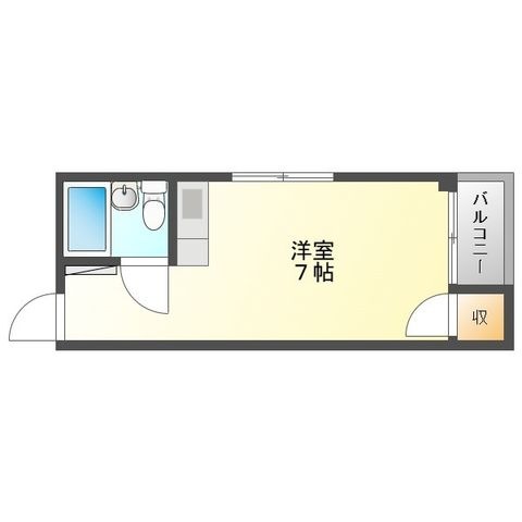 拡大写真：ロータリーマンション門真一番町 4階403の間取り