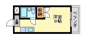 拡大写真：サンクレセント守口 5階507の間取り