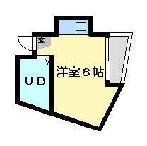 拡大写真：守口市大枝南町 4階401の間取り