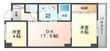 写真：サバービア５８１4階の間取図