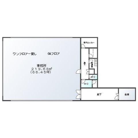 拡大写真:F・G 大日スクエア 5Fの間取り