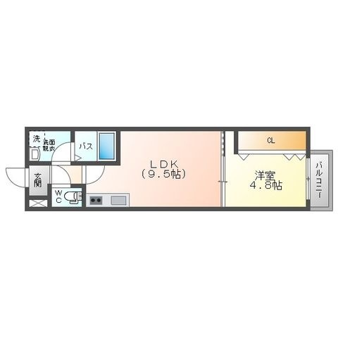 拡大写真:アート守口 2階204の間取り