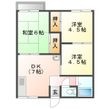コーポ乙女石 Ⅰの間取図