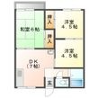 コーポ乙女石 Ⅰの間取図