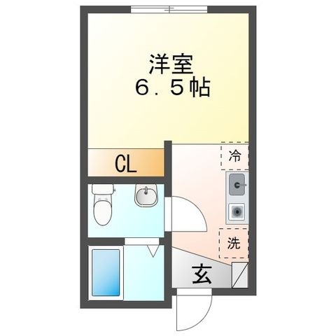 拡大写真:I BASE TENMAN 3階302の間取り