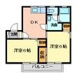 セベルハイツＡの間取図