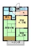田村ハイツＡＢの間取図