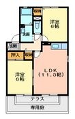 プルミエ徳聖ABCDの間取図