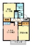 クレマチスＡＢの間取図