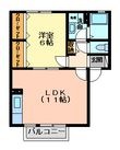 フォンティーヌＤの間取図