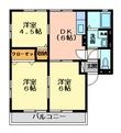 ＮＨラッキーハイツの間取図