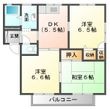 フレアレザン中林ＤＥの間取図