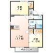 メゾンタムラABの間取図
