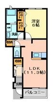 サンパティークⅠ・Ⅱの間取図
