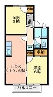 ビューパレーＡの間取図