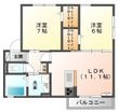ブランジェABの間取図