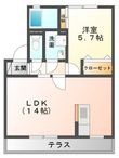 メルヴェイユABの間取図