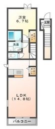 ミニヨンハウスの間取図