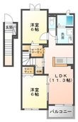ブランカBCの間取図