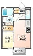 ブルーサファイアAの間取図