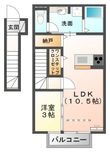 アルドーレBの間取図