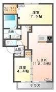villa patioの間取図