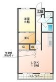 YKハイツ宮の上の間取図