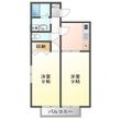 岩田ハイツⅢの間取図