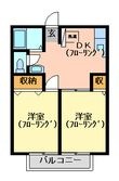 岩田ハイツⅢの間取図