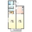 岩田ハイツⅢの間取図