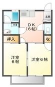 鶴田ハイツの間取図